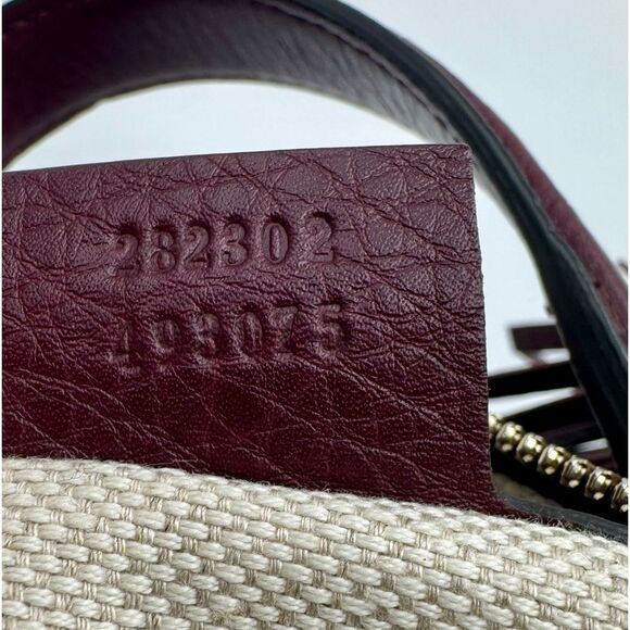 Gucci SoHo Plum Leather Bowler Boston Doctor Bag Interlocking GG Satchel Ex++ - Picture 13 of 16